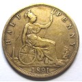 1891 Great Britain Half Penny