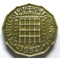 1954 Great Britain 3 Pence