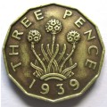1939 Great Britain 3 Pence