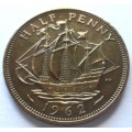 1962 Great Britain Half Penny