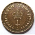 1974 Great Britain Half New Penny