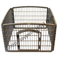 Grey pet playpen with gate®