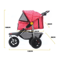 3-Wheel Sport Pet Strollers - BLACK
