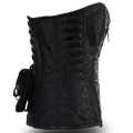 Black Woman's Fashion Brocade Steampunk with Front Zipper