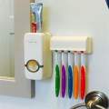 Automatic Toothpaste Dispenser and Toothbrushes Holder
