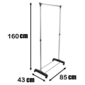 Stain Steel Single Pole Clothing Rail