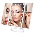 Trifold Dimmable LED Magnifying Makeup Mirror