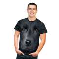 3D Black Lab Face T Shirt