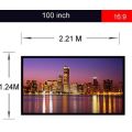 100 INCH 16:9 PVC FABRIC PROJECTOR SCREEN MATERIAL 4 HOME THEATRE CONFERENCE PRESENTATION