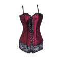 Stunning Boned Corset with Spagetti Straps and Lace-up Closure