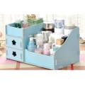 Wooden Makeup Brushes Cosmetic Organizer | White, Blue, Pink or Floral Colours