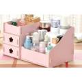 Wooden Makeup Brushes Cosmetic Organizer | White, Blue, Pink or Floral Colours