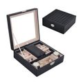 PU Leather Jewelry Storage Display Organizer