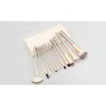 12 PIECE CHAMPAGNE GOLD MAKEUP BRUSHES SET