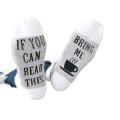 BRING ME COFFEE FUNNY COTTON SOCKS UNISEX | ONE SIZE FITS ALL-FOR MEN AND WOMEN