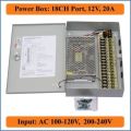 18 PORT 12V 20A CCTV CAMERA POWER BOX