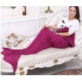 MERMAID TAIL BLANKET (ADULT/TEEN SIZE) RED, BLUE, GREY, PURPLE & PINK COLOURS