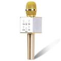 GOLD BLUETOOTH MICROPHONE WITH BUILT-IN SPEAKER