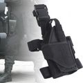 ARMY WATERPROOF ADJUSTABLE PISTOL GUN DROP PUTTEE LEG THIGH HOLSTER POUCH HOLDER