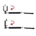 BLUETOOTH SELFIE REMOTE SHUTTER + EXTENDABLE HANDHELD MONOPOD FOR IPHONE ANDROID