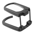MULTIFUNCTION FOLDED MAGNIFIER 3X 2LED LOUPE COMPACT STANDING HANDHELD HANGING MAGNIFYING GLASS