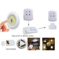 WIRELESS BATTERY-POWERED LED NIGHT LIGHT WITH REMOTE CONTROL PUSH LIGHTS