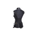 Ravishingly Eye-Catching and Edgy Leather Trimmed Buckled Corset Top