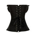 Highly Stylish Classic Black Perfect Fit Nicely Ruffled Cups Alluring Crisscrossed Raven Back Design