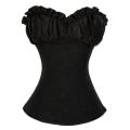Highly Stylish Classic Black Perfect Fit Nicely Ruffled Cups Alluring Crisscrossed Raven Back Design
