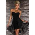 Classy Ethereal Sleeveless Black Colored High-low Dress