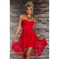 Wonderful Ethereal Sleeveless Red Colored High-low Dress