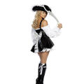 White Alluring Off Shoulder Ruffled Longsleeve Black Velvet Flirtatious Overlayer Tight Fit Garment