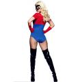 Sexy Spider Woman Super Hero Costume Leotard with Spider Accents