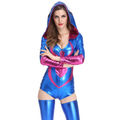 Sexy Blue & Purple Spider Jumpsuit Adult Halloween Costume