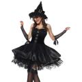 Black Magic Moment Evil Elf Carnival Fancy Corset Dress Sexy Halloween Costume