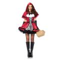 Little Red Riding Hood Costume Dress with Cape
