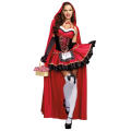 Little Red Riding Hood Costume with Long Cloak