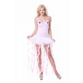 Exotic Ballerina Masquerade Costume With Extra Long Ribbons