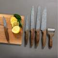 Feinbach 6 Piece Knife Set with Marble Coating