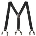 6 Clips Metal Y-Back Suspenders