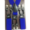 6 Clips Metal Y-Back Suspenders