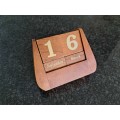 Vintage Wooden Desk Calendar