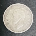 1948 SIX PENCE SOUTH AFRICA (80%) SILVER