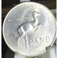 1967 ONE RAND (SILVER R1) SOUTH AFRICA (AFRIKAANS) A/U FULL DETAIL IN CAPTULE