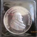 ( LOW START )  PAUL KRUGER'S 4th AND LAST ELECTION CAMPAIGN     1oz     999.9%  PURE SOLID SILVER