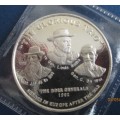 THE ANGLO BOER WAR    THE GLORIOUS TRIO    1oz  999.9%  PURE SOLID SILVER
