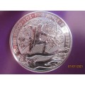 ( LOW START )   2021  1oz     ROBIN HOOD     999.9% PURE SOLID SILVER