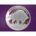 ( LOW START )   2021  1oz     LIBERTY BUFFALO / FIRST NATION HEAD     999.9% PURE SOLID SILVER