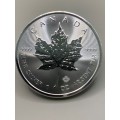 (  SPECIAL EDITION  )  2023    REIGN OF QUEEN ELIZABETH   MAPLE LEAF     DATE ENGRAVED  CAPSULED