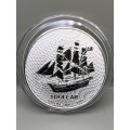 (  LOW START  )    2023  COOK ISLANDS     HMS BOUNTY   1oz   PURE  SILVER
